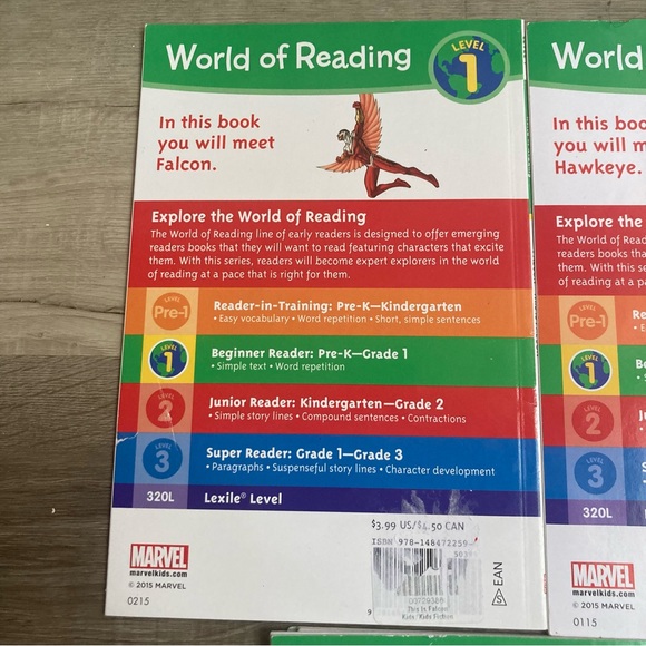 ❤️ (3/$15) Marvel World Of Reading Level 1 Books - Picture 3 of 5